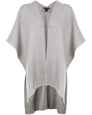 Voz Hand-Woven Poncho - Grey