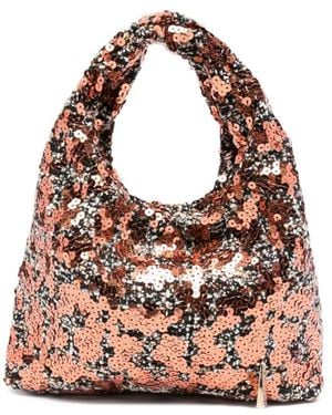 La Milanesa Sequin-Embellished Tote Bag - Pink