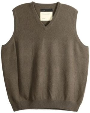 Frenckenberger Jersey Con Cuello En V - Marrón