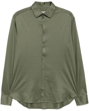 Canali Camicia Con Bottoni - Verde