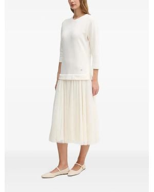 Joop! Robe Mi-Longue Taren En Tulle - Blanc
