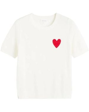 Chinti & Parker Breton Heart セーター - ホワイト