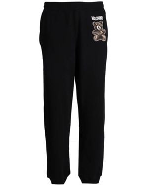 Moschino テディベア トラックパンツ - ブラック