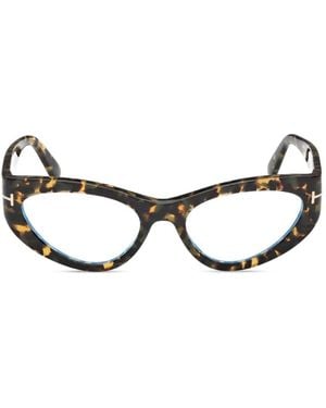 Tom Ford Cat-Eye-Sonnenbrille - Braun