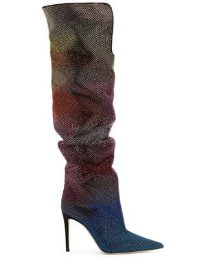 Giuseppe Zanotti 105Mm Gz Gala Caleido Knee-High Boots - Black