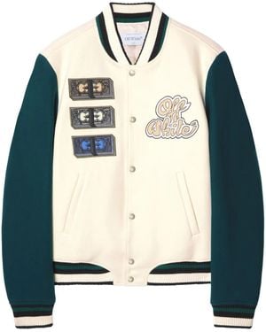 Off-White c/o Virgil Abloh Cash ボンバージャケット - ブルー