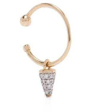 Rainbow K 14K Peak Diamond Earring - White