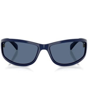Miu Miu Geometric-Frame Sunglasses - Blue
