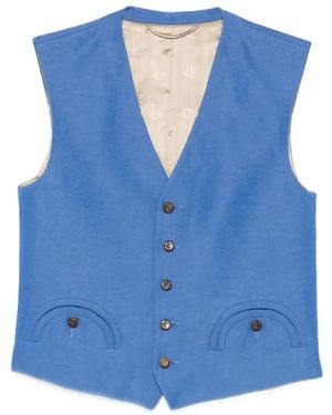 Blazé Milano Chaleco Con Bolsillo En El Frente - Azul