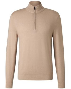 Bogner Ouri Zip-Neck Jumper - Natural