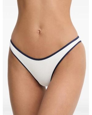 Melissa Odabash Geripptes Vigo Bikinihöschen Mit Kontrastdetails - Natur