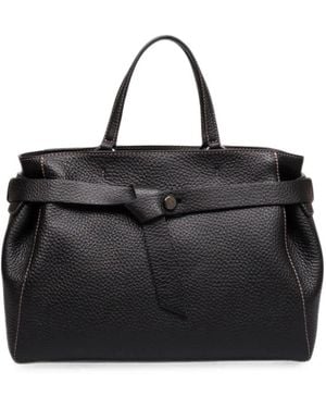 Gianni Chiarini Grainy-Leather Tote Bag - Black