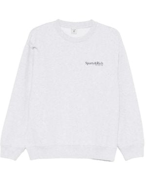 Sporty & Rich Felpa Run Club - Bianco