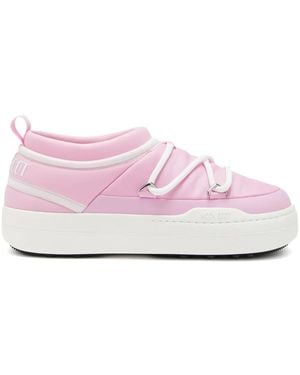 Moon Boot Park Icon Logo-Print Sneakers - Pink