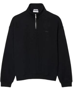 Lacoste Quarter-Zip Sweatshirt - Black