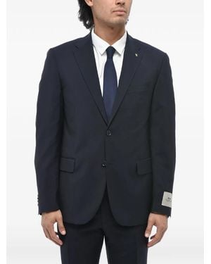 Corneliani Single-Breasted Mohair-Blend Suit - Blue