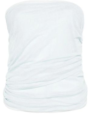Christopher Esber Draped Strapless Top - White