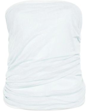 Christopher Esber Draped Strapless Top - White