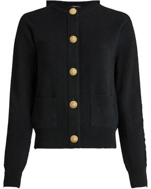 Balmain Cardigan En Cachemire - Noir