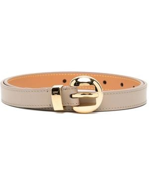 Loewe Pebbled Belt - Metallic