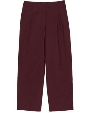 Bimba Y Lola フロントプリーツ パンツ - パープル