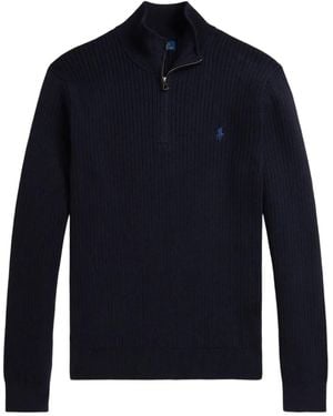 Polo Ralph Lauren Zip Ribbed Sweater - ブルー