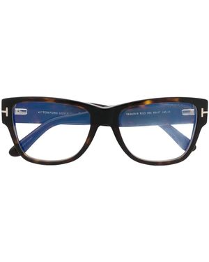 Tom Ford Occhiali Con Effetto Tartarugato - Blu