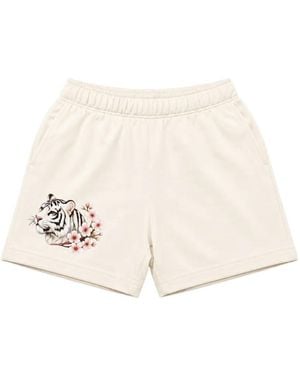 Melt Shorts Con Estampado De Tigre - Neutro