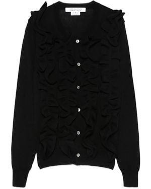 Comme des Garçons シャーリング カーディガン - ブラック