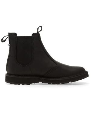 Clarks Solsbury Easy Leather Ankle Boots - Black
