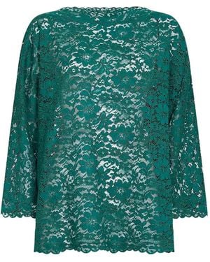Gianluca Capannolo Blouse En Dentelle À Fleurs - Vert