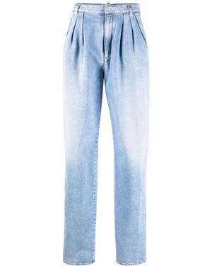 DSquared² High-Waisted Boxy Jeans - Blue