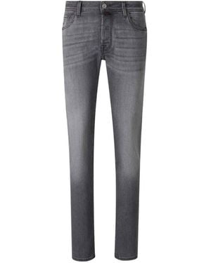 Jacob Cohen Faded Slim-Fit Jeans - Grey