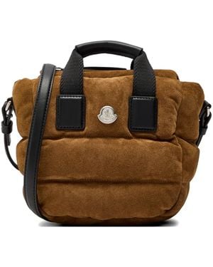 Moncler Caradoc Micro Suede Tote Bag - Brown