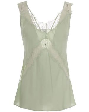 Pinko Lace Lingerie Top - Green