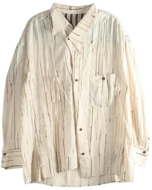 Ziggy Chen Printed Shirt - Natural