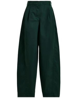Essentiel Antwerp Twisted-Seam Tapered Trousers - Green