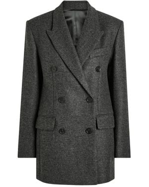 Isabel Marant Button Double-Breasted Jacket - Black