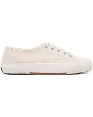 Superga Lace-Up Canvas Sneakers - White