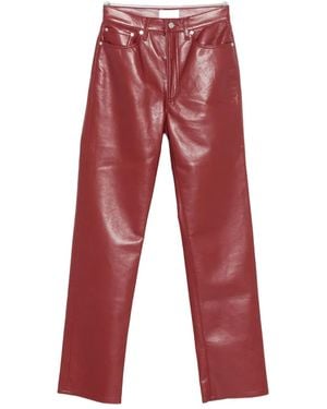 Agolde 90's high-waisted trousers - Rot