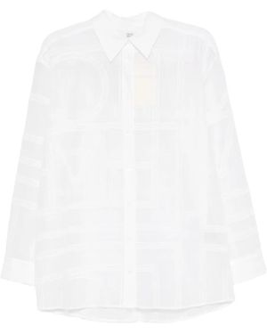 TOTEME Classic Crochet Shirt - White