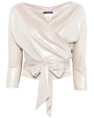 LE_RJTANGE® Wrap Blouse - White