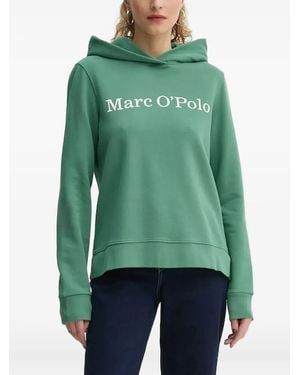 Marc O' Polo Logo-print Long-sleeve Hoodie - グリーン