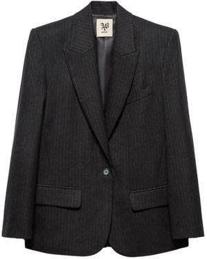 Aniye By Colette Pinstripe-Print Blazer - Black