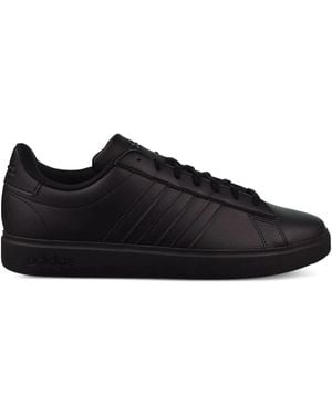 adidas Grand Court Cloudfoam "Comfort Core" Sneakers - Black