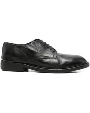 Moma Leather Lace-Up Shoes - Black