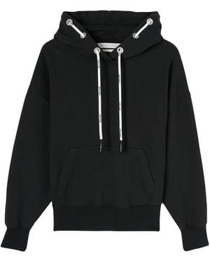 Palm Angels Hoodie Cord À Lien De Resserrage - Noir