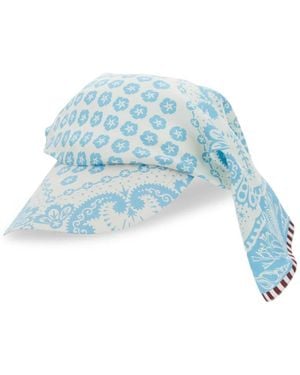 Mantero 1902 Cappello Con Stampa Paisley - Blu