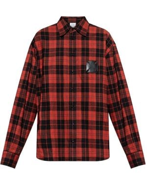 Vetements Chemise À Carreaux S-Simply-Check-Hgbt - Rouge
