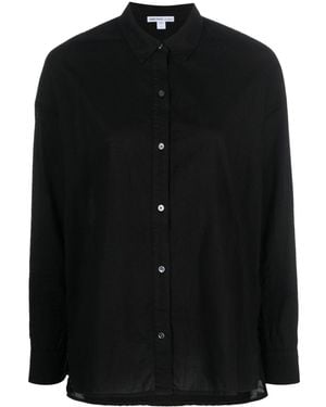 James Perse Long-Sleeve Cotton Shirt - Black